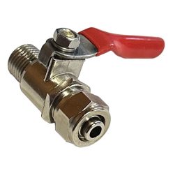   Golyós csap a bekötő idomokhoz - 1/4" külső / Hollandi 3/8" csőhöz