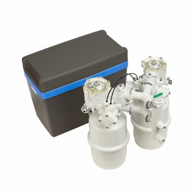 Hydrosoft 200B DUPLEX elektromos áram nélkül működő víz és sótakarékos vízlágyító külön sóléoldó tartállyal
