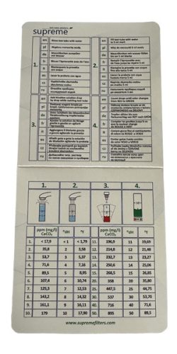 Vízkeménység mérő teszter